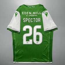 HIBERNIAN MACRON 2019/2020 FOOTBALL HOME JERSEY #26 JONATHAN SPECTOR SIZE “XL” picture