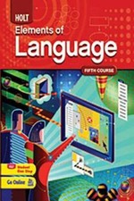 Holt Elements of Language, Fifth Course - Hardcover - GOOD picture