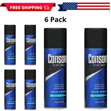 (6pk) Consort Unscented Extra Hold Hair Spray for Men, 8.3 oz., Shine Enhancing picture