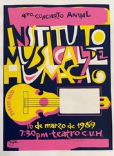 1969 Instituto Musical de Hato Rey Puerto Rico 4th Annual Concert Poster picture