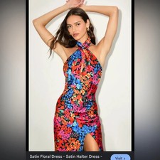 Lulu's Multicolor Floral Midi Dress picture
