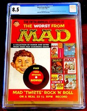 Worst from MAD MAGAZINE #5 - CGC Graded 8.5  ATTACHED BONUS RECORD  1962 picture