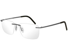 Porsche Design P8321S3-B Eyeglasses Men's Gray Rimless Square Shape 56mm picture