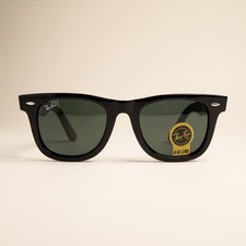 Ray-Ban RB2140 901 50-22 Black Wayfarer Green G-15 Lenses Classic Sunglasses picture