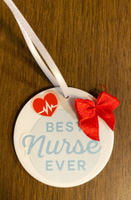 Acrylic BEST NURSE EVER Ornament DECOR 2