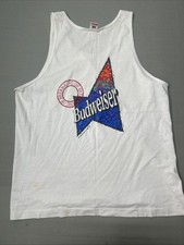 Vtg 90s Budweiser Bud Beer 1995 Tank Top Single Stitch FOTL Made In USA XL picture