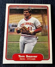 ⚡️STELLAR VINTAGE⚡️1982 Fleer Tom Seaver #82 Cincinnati Reds MLB HOF picture