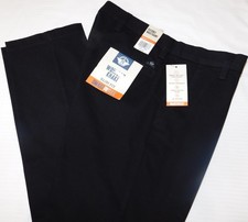 DOCKERS Workday Khaki Slim Fit Pants 360 4 Way Stretch Flexible Waistband Black picture
