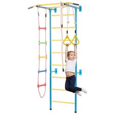 VEVOR Wall Gym for Kids 5 in 1 Steel Indoor Kids Gym for Exercise Climbing Toys picture