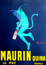 Antique Maurin Le Puy Absinthe Art Deco Poster Print 24x36