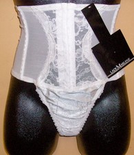 NWT VINTAGE 80's Old Stock LADY MARLENE WAIST CINCHER~THONG all-in-one S M L XL picture