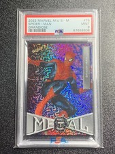 2022 Marvel Metal #76 🔥 Spider Man Grandiose PSA 9 🔥 picture