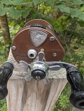 Vintage Rare Pflueger Brown Narrow Spool Supreme Model DF picture