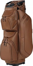 Maxfli Modern Classic Golf Cart Bag 14-Way Divider Synthetic Leather Rain Hood picture