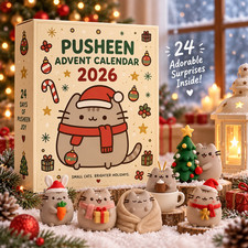 Pusheen Advent Calendar 2026 2D Flat Cat Christmas Countdown Gift picture