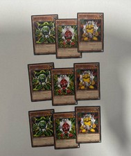 YuGiOh - 3x Green, 3x Red, 3x Yellow Gadget - Set - YGLD-ENC16, ENC17, ENC18 picture