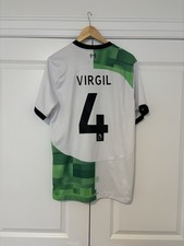Liverpool Away Football Shirt Jersey 2023 2024 Nike Virgil van Dijk Size XL picture
