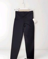 NWT Spanx Booty Boost Active 7/8  Length Leggings Medium Very Black Compression  picture