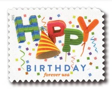 2021 Happy Birthday Forever USA Stamp Sheet Of 100,Creative stamp collectibles picture