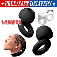Reusable Silicone Ear Plugs Noise Cancelling Earplugs Protector Study Sleep Swim picture