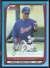 2008 Bowman Chrome #174 Josh Hamilton Blue Refractor #/150 picture