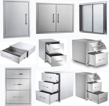 NEW BBQ Access Door 33 Sizes Outdoor Kitchen Drawer BBQ Island Stainless Steel picture