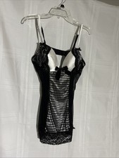 iCollection Sexy Lace  Babydoll Lingerie Nightwear Soft lace underwire Sz L picture
