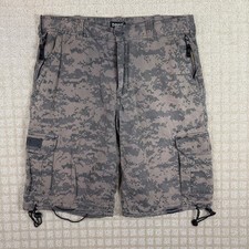 Schott NYC Digital Camo Cargo Shorts Size 32 Gray picture