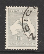 1935 CofA WMK £1 GREY KANGAROO 
