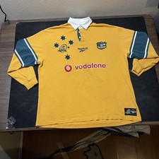 Vintage Australia Wallabies Shirt 1999 Jersey Rugby Union Reebok Vodafone 90s picture