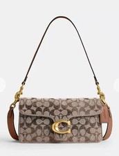 NWT Coach Tabby Shoulder Bag Signature Jacquard 26 Crystal CDZ34 picture