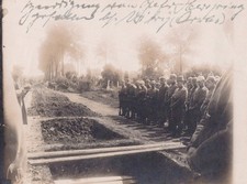 WWI German Military Burial Gefreiter KIA Witry France Pickelhaube Soldiers Photo picture
