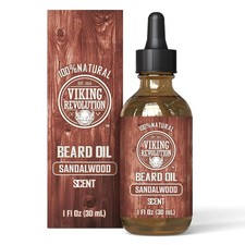 Viking Revolution Beard Oil Sandalwood Scent 1 fl oz Grooming Moisturizer picture