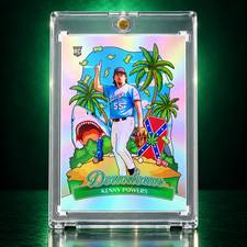 KENNY POWERS DOWNTOWN HOLO CUSTOM CARD EASTBOUND & DOWN MAGNETIC CASE DANNY MCBR picture