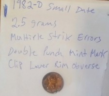1982 D Small Date 2.5 Grams DDO -DDR - PCAGC Authentication and Certified picture