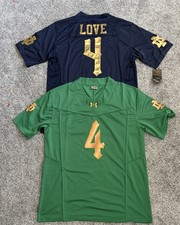NEW Jeremiyah Love #4 Notre dame Fighting Irish Jersey SHIPS SAME DAY picture