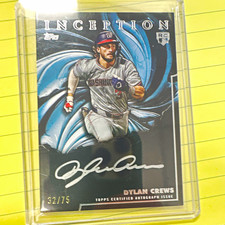 Topps 2025 Inception Dylan Crews RC Auto Inception Signings #IS-DC 32/75 Nats picture