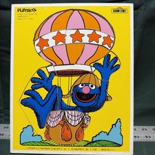 Vintage 1979 Grover Sesame Street Playskool Puzzle Jim Henson Muppets Frank Oz picture