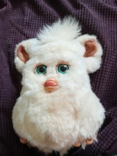 Rare Working Hasbro 2005 Furby Emototronic Interactive Sugar  Snow Marshmallow  picture