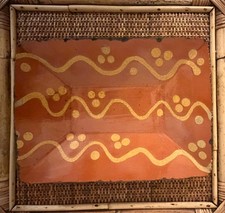 Vintage Turtlecreek Pottery, Christopher Woods Museum Piece Redware Tray picture