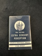 ESP Testing Cards 1937 Extra Sensory Perception Duke University Excellent 1 Deck picture
