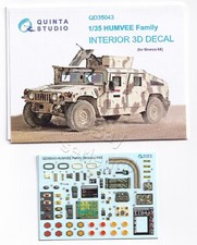 QD35043 Quinta Studio 1:35 HUMVEE Family Interior 3D Decal for Bronco kits picture