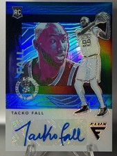 2019-20 Panini Chronicles Flux Tacko Fall RC Blue Prizm Auto 25/25 Celtics picture