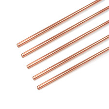 5PCS Pure Copper round Rod Length 15.7