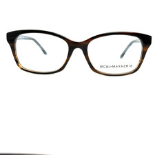 BCBGMAXAZRIA Merissa Brown Horn Eyeglasses Frame 53-16-140mm H20303 picture