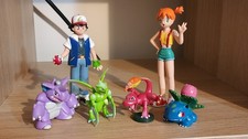 1998 TOMY Pokemon Figures Lot Ash Misty Scyther Ivysaur Charmeleon Nidoking picture