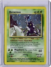 2000 POKEMON NEO GENESIS HERACROSS 6/111 R UNLIMITED HOLO LP + FREE GIFT picture