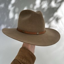 Beaver Hats 5X Fur Felt Brown Cowboy Hat Wild Bill’s Vail CO Southwestern 7 1/4 picture