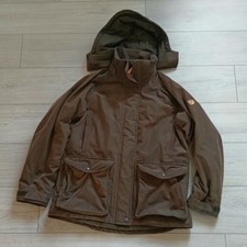 Fjallraven Jacket Mens Size M Brown Parka Coat Winter Outdoor Warm Fleece Lined picture