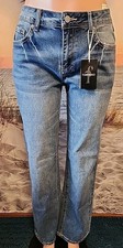 NWT Flamingals Women's #80292 Blue Jeans Size - Large 32 Inseam picture